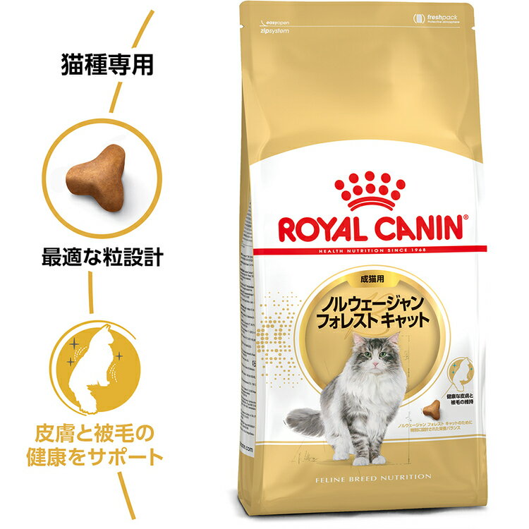 ロイヤルカナン 猫 FBN ノルウェージャンフォレストキャット 成猫用 400g×2個セット ≪正規品≫ 猫 フード キャットフード プレミアムフード ドライ アダルト 成猫用 royal canin [3182550825962]【D】【rccf35】 2