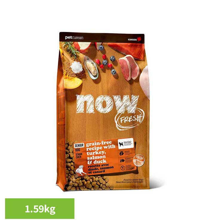 ＼おいしさ保証★食べなかったら返金サービス／NOW シニア＆ウェイトマネジメント 1.59kg ドッグフード ..