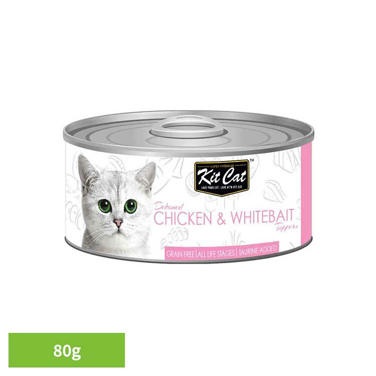乐天商城 - キットキャット トッパーズ チキン＆シラス 80g ウェットフード プレミアム 猫 ゼリー 素材 缶詰 美味しい キットキャット チキン シラス グローバルペットニュートリション 【B】