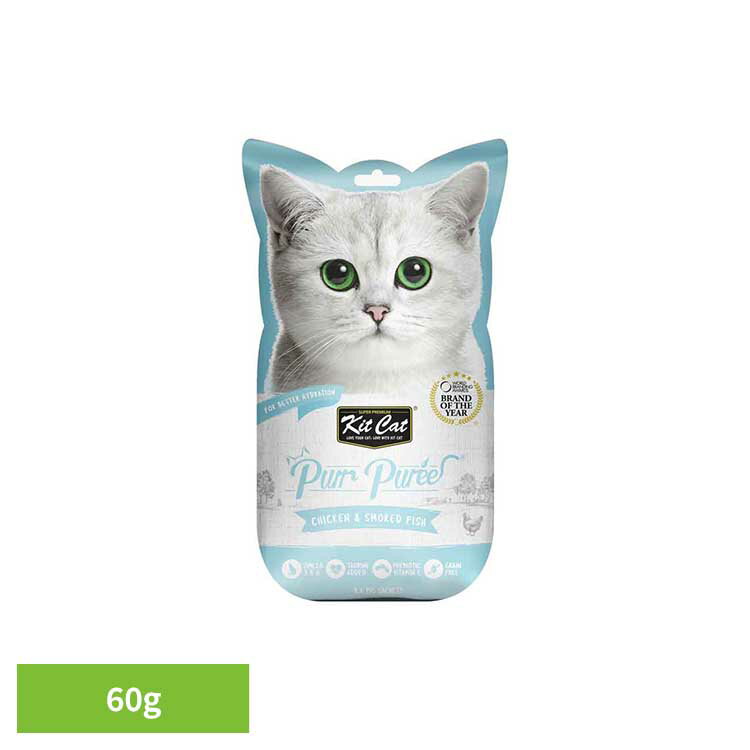 乐天商城 - キットキャット パーピューレ チキン＆おかか 60g おやつ プレミアム 猫 ピューレ 素材 缶詰 美味しい キットキャット チキン おかか グローバルペットニュートリション 【B】