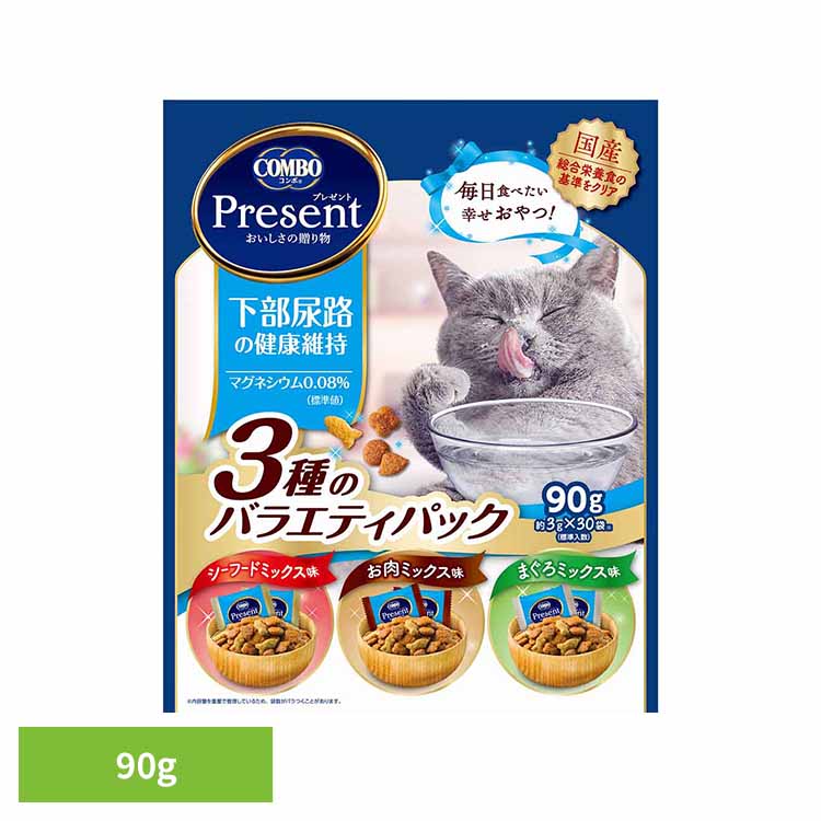 樂天商城 - [店内ほぼ全品ポイントUP★ ※15日20時〜6H限定]猫 おやつ 下部尿路 コンボ プレゼント キャット 下部尿路の健康維持 3種のバラエティパック 30袋 小分け 成猫 シニア 総合栄養食基準 低マグネシウム 健康維持 ちょび活 ドライフード 日本ペットフード 猫のおやつ *