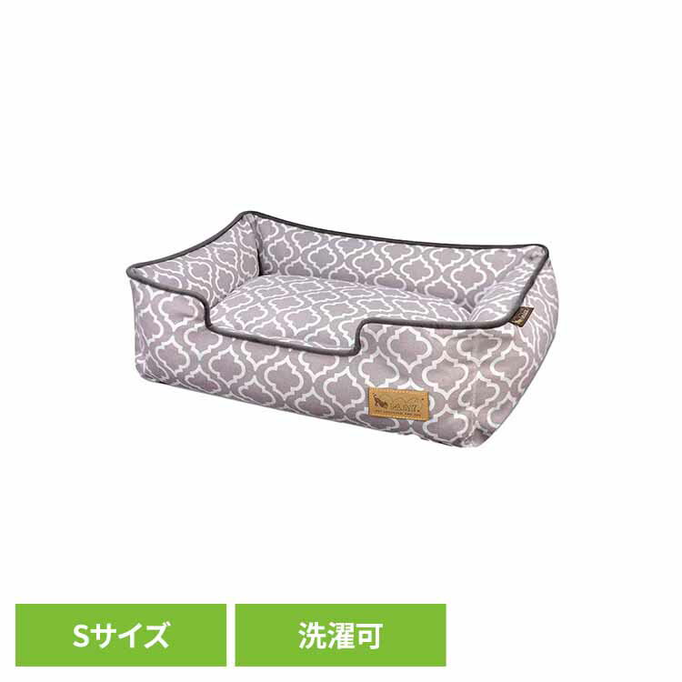 【最大400円OFFクーポン！くらしに＋】ラウンジベッド S モロッカン ペット用ベッド 犬用ベッド 猫用ベッド 犬用クッション 猫用クッション ペット用クッション あごのせ 洗いやすい ずっと使える デザイン性 ルークラン