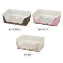 猫 トイレ お掃除簡単 壁付き ステップ壁付 レギュラー 犬 水洗い メッシュ しつけ 壁あり リッチェル ダークブラウン ライトピンク アイボリー