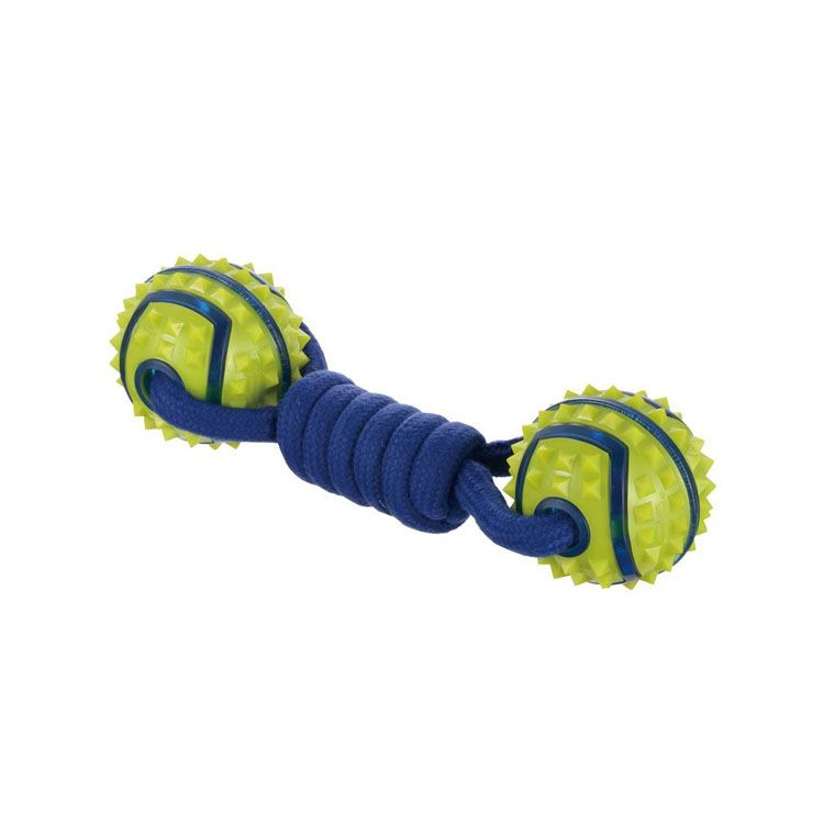 乐天商城 - 《20％OFF!》ナーフドッグ スパイクバーベル 9i 犬 玩具 オモチャ おもちゃ バーベル 引っ張り合い リッチェル[2605SO]