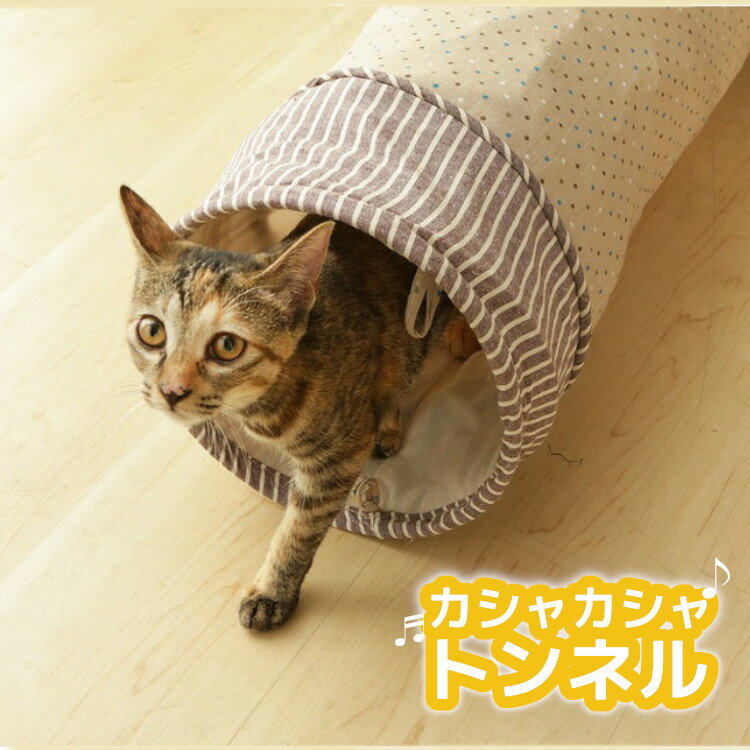 《最大400円OFFクーポン くらしにプラス》おもちゃ 猫 一人遊び トンネル カシャカシャ キャット 猫 おもちゃ ペット用品 ねこ ネコ 猫用品 アスレチック くぐる 音 夢中 穴 楽天【D】