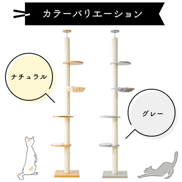 【予約】\レビュー記入でペーパーフレッシュ7Lプレゼント!/キャットタワー 木製 突っ張り 猫タワー 木 木登りキャットタワー KCCT‐244突っ張り 猫タワー キャットタワー おしゃれ キャットポール 猫ツリー 木製 省スペース 多頭飼い【D】