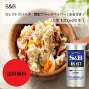 【送料無料】【業務用】【大容量】S＆B　セレクトスパイス　燻製ブラックペッパー(あらびき)(1缶(100g)×20缶)