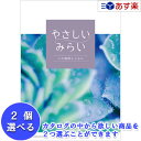 【当日発送 11時までの注文分】贈る方のやさしい思いが伝わるギフト サステナブルを贈る ハーモニック カタログギフト 「 やさしいみらい 」 2品選べるダブルチ...