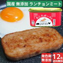 12缶 わしたポーク JAPAN 備蓄 非常食 食料 食料品 缶詰 備蓄用 缶詰め 詰め合わせ 楽天1位 国産 無添加 無塩せき 送料無料 防災 長期保存 ポーク ランチョンミート 発色剤 不使用