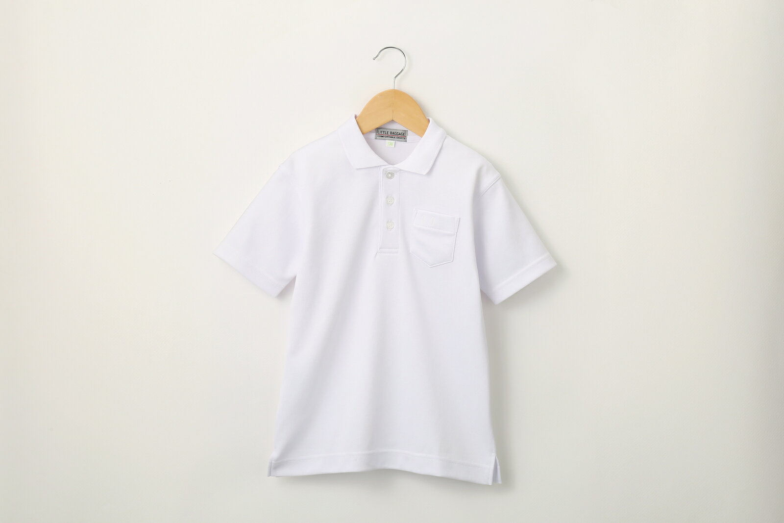 【本日ポイント5倍】『丈夫な』 ポロシャツ キッズ 白 半袖 110〜170cm 男の子用／タフウォッシュ 『乾燥機OK』 ／ 小学校 小学生 制服 通学 子供服 【送料無料】LB445712