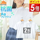 【1点あたり1450円】スクールシャツ 半袖 女子 銀イオン 形態安定 ノーアイロン 抗菌 防臭 Ag 制服 ブラウス ワイシャツ Yシャツ カッターシャツ 白...