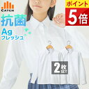 【1点あたり1450円】スクールシャツ 長袖 女子 銀イオン 形態安定 ノーアイロン 抗菌 防臭 Ag 制服 ブラウス ワイシャツ Yシャツ カッターシャツ 白...