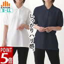 スーパーSALE 【365日出荷 | 即納】 厚手 半袖 ポロシャツ 白ポロ 紺ポロ レディース しっかりハリ感 生地 ホワイト ネイビー ノーアイロン 形態安定 カノコ 鹿の子 吸汗速乾 オフィス ビジネス 女子 白シャツ 高校生 制服 中学生 高校生【送料無料】LB576082
