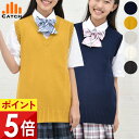 スクールベスト ルーズな着こなし ゆるシルエット Vネック イエロー からし色 ノースリーブ ニット 薄手 春 夏 秋 冬 レディース 制服 女子 男子 JK シンプル スクールベスト 中学生 高校生 入学 R670592