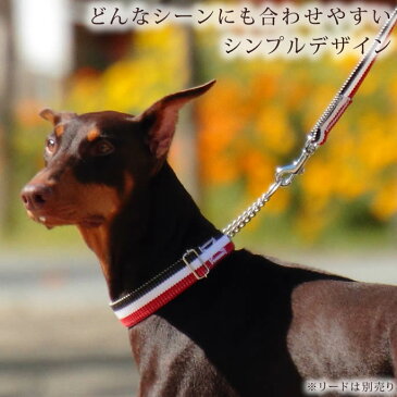 ハーフチョーク 大型犬 ASHU トリコロール ハーフチョークL 首輪 チョークカラー しつけ トレーニング ハーフカラー ハーフチョーカー犬用首輪 お散歩 可愛い 犬のグッズ ペット用品 犬の首輪 ペットグッズ グッズ わんこ 愛犬 犬用品