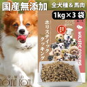 【ポイント5倍】【おまけ付き】ホリスティッククッキング ホース 3kg (1kg×3袋) 高齢犬 シニア ノンオイルコーティング 小粒 やわらかい粒 ドッグフー...