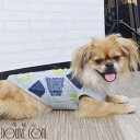 【割引クーポン配布中】Cinofilo インターシャブロック柄Tシャツ Lサイズ 犬用 ウェア 秋冬 服