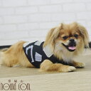 【割引クーポン配布中】Cinofilo インターシャブロック柄Tシャツ Mサイズ 犬用 ウェア 秋冬 服