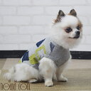 【割引クーポン配布中】Cinofilo インターシャブロック柄Tシャツ Sサイズ 犬用 ウェア 秋冬 服
