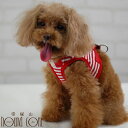 【リードは別売り】犬 ハーネス ASHU ウェアハーネス ボーダー SS 小型犬 子犬老犬にも優しい服型 ベスト型ハーネス胴輪 簡単 かわいい ペット用ウエアハ...