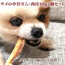 サメの中骨ガム・肉付40g5袋セット 犬用 おやつ デンタルケア ガム ジャーキー アブラツノ鮫 骨 サメ 海鮮 魚 帝塚山ハウンドカム