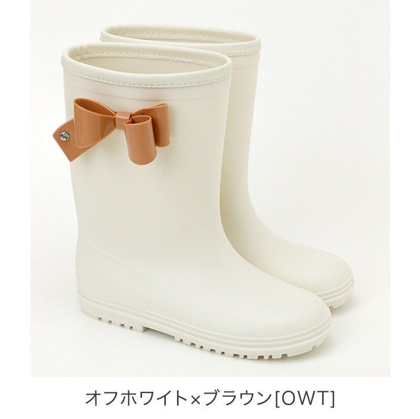 【送料無料・超目玉セール】サイドリボン レインブーツ 長靴 キッズ 女の子 ジュニア TAK キャサリンコテージ