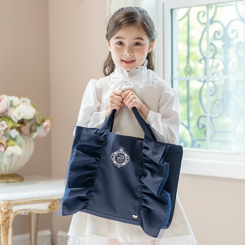 撥水ハンドメイドレッスンバッグ上履き袋体操服袋パールビーズフリルブラック女の子 撥水ハンドメイドレッスンバッグ上履き袋体操服袋パールビーズ