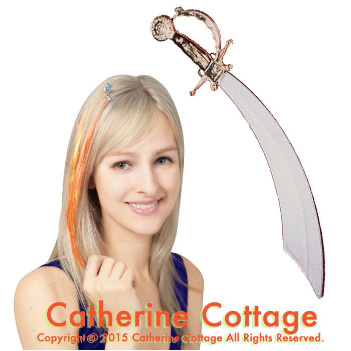 エクステ 8pcs入りオレンジヘアエクステンション 　[ コスプレ コスチューム ウィッグ かつら 髪型 ヘアアレンジ 簡単 パーティー ヘアアクセサリー 衣装 仮装 かわいい おしゃれ    楽天 通販]【キャサリンコテージ】：キャサリンコテージ