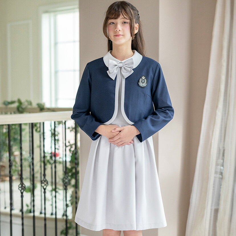 楽天市場】卒服 ワンピース（カラーネイビー）の通販