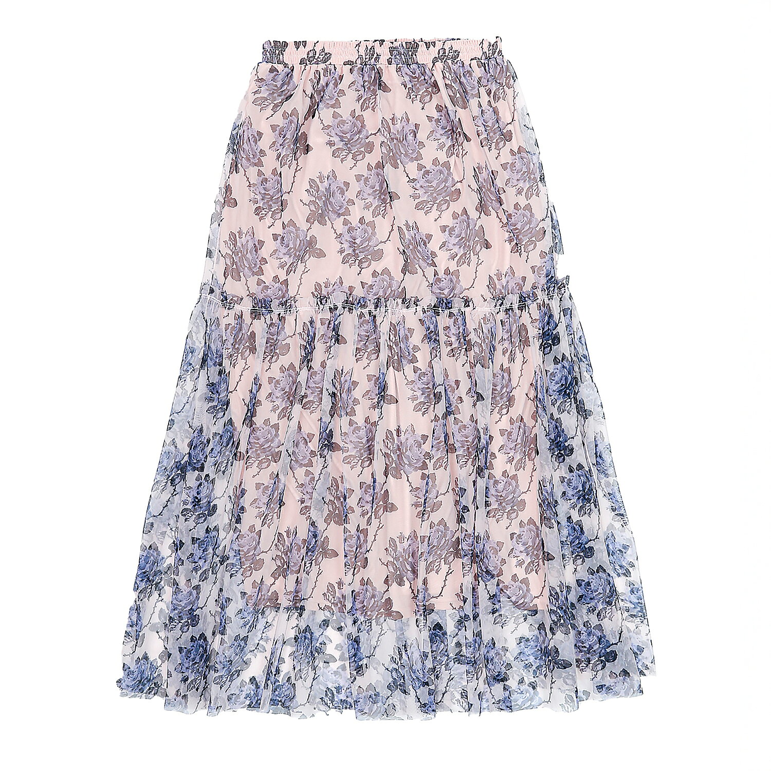 60%OFF キャス キッドソン 公式 チュールスカート Thorn Rose / 透け感 バラ 花柄 ...