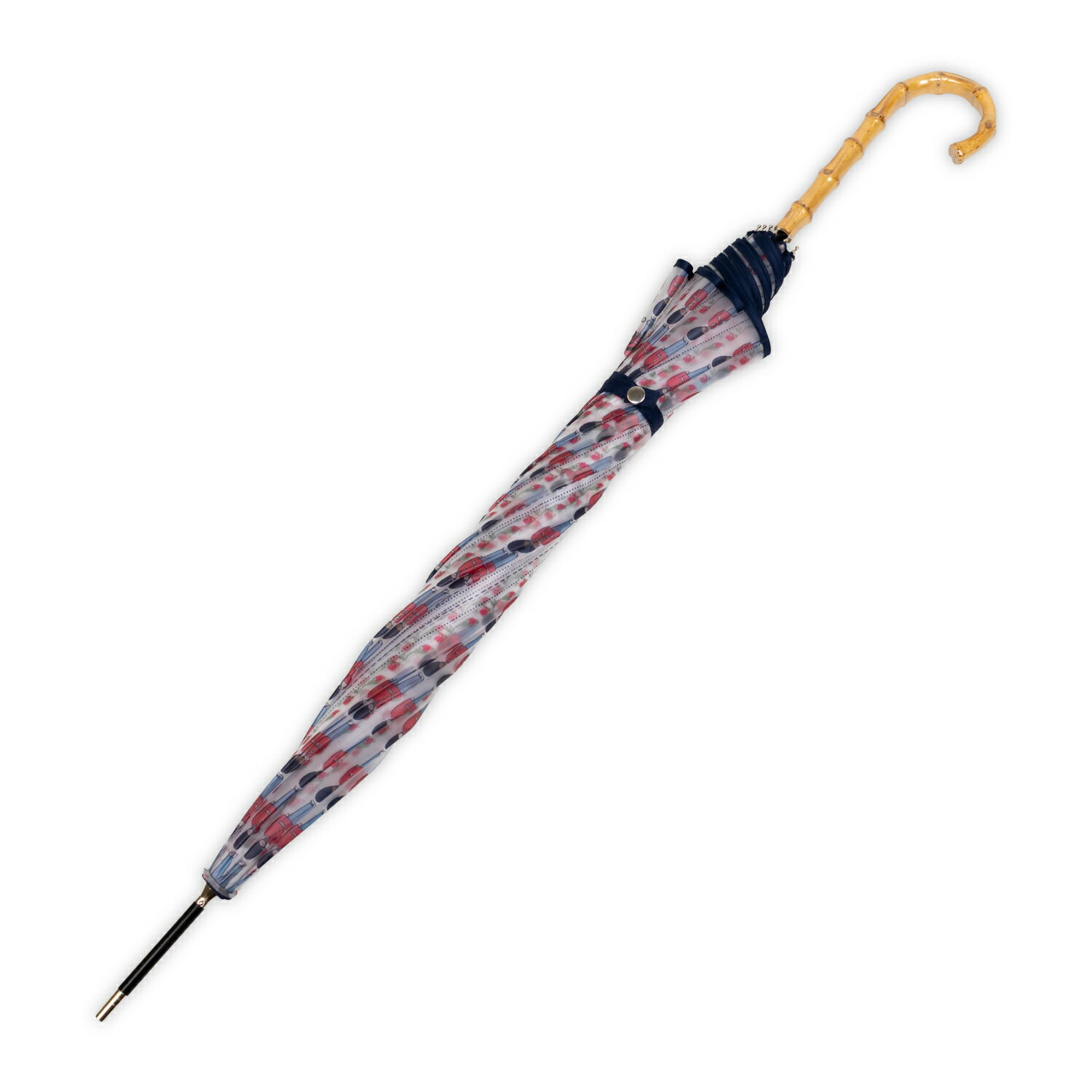 キャス キッドソン 公式 TPU長傘 Guards Bud Stripe / 傘 58cm ロンドン ビニール...
