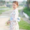 【全品ポイント5倍】 キャス キッドソン 公式 浴衣・帯セット Rose Flutter / 京ごふく おか善 監修 浴衣 帯 ゆかた レディース キャスキッドソン Cath Kidston n250718