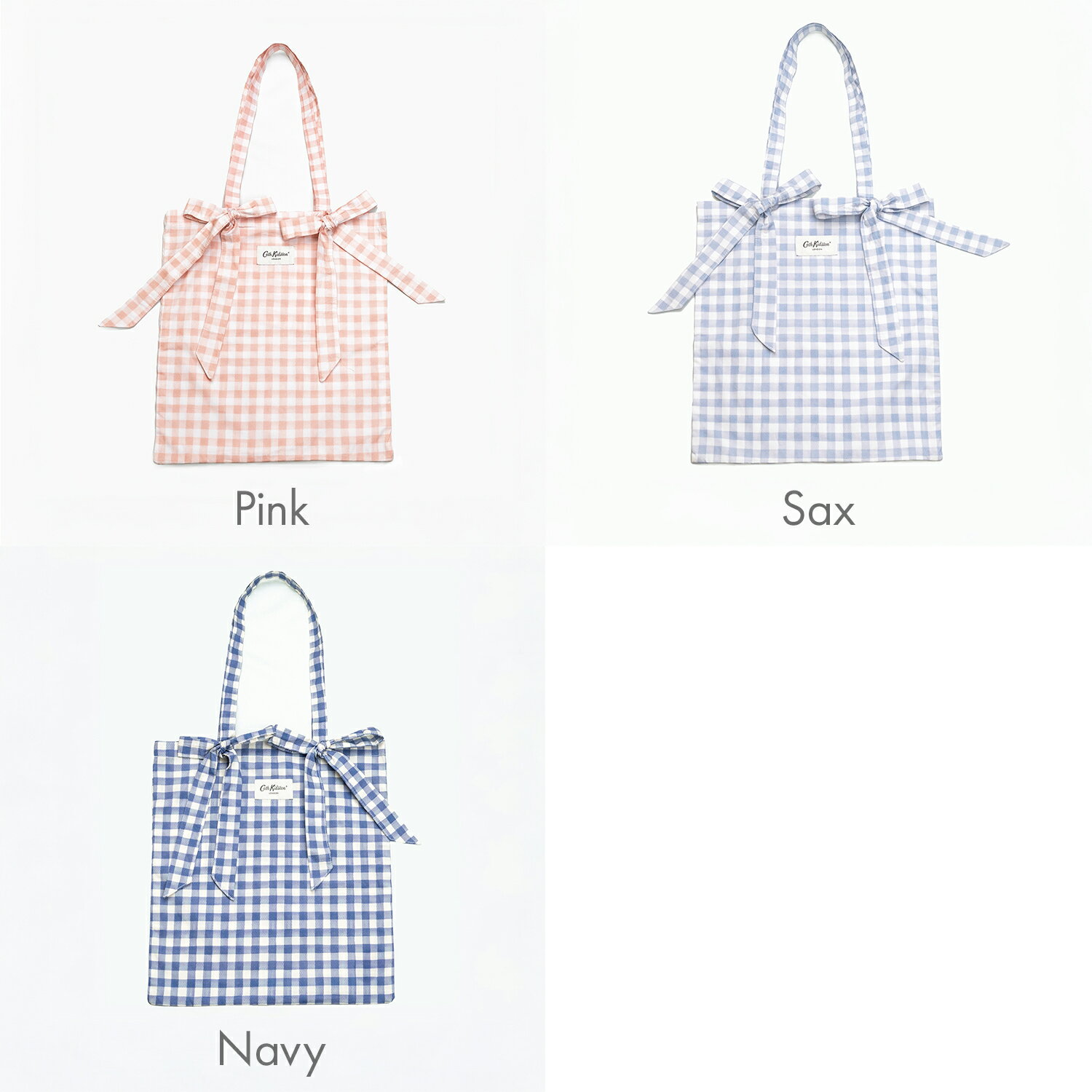 キャス キッドソン 公式 リボントートバッグ Painted Gingham / コットン A4 ギン...
