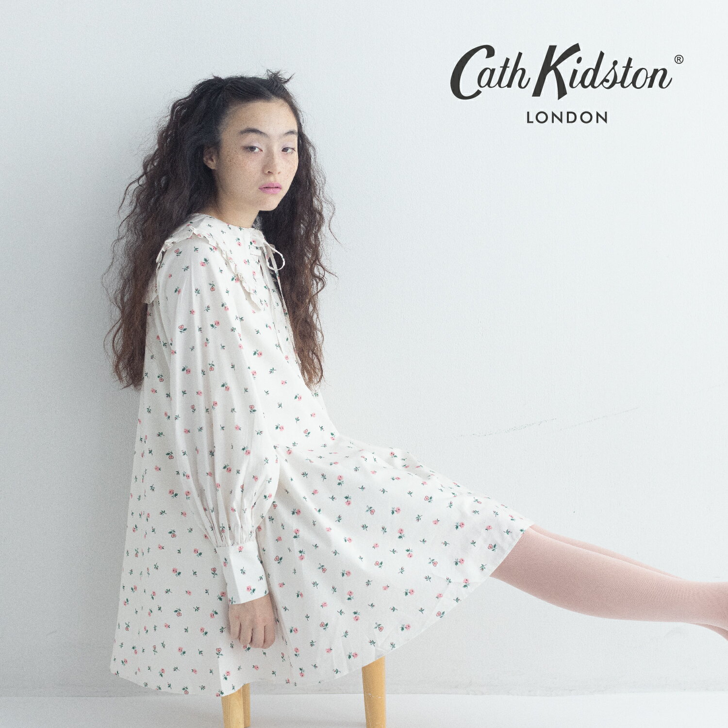 キャス キッドソン 公式 セーラーミニワンピース Lace Sprigs / sailor mini one-piece レディース ミニワンピ ワンピース 秋...