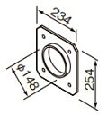 クリナップ 【RH-ML】 丸ダクト継手 レンジフード対応部品