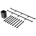 クリナップ 【AGNK090NBKN-B】 CENTROコンロキャビネット用クロスギャラリーセット 間口90cm(見切り板付き)用【純正品】