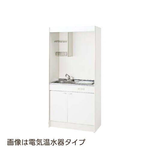 樂天商城 - 【間口900mm】 システムキッチン クリナップ ミニキッチン ガスコンロタイプ I型 間口90cm 電気温水器タイプ シングルレバー水栓 寒冷地用