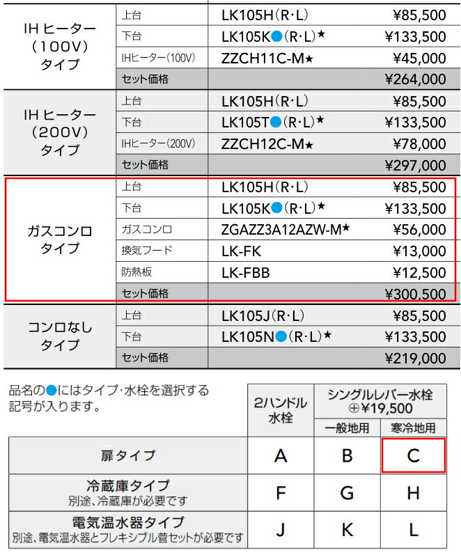 【間口1050mm】 システムキッチン クリナ...の紹介画像2