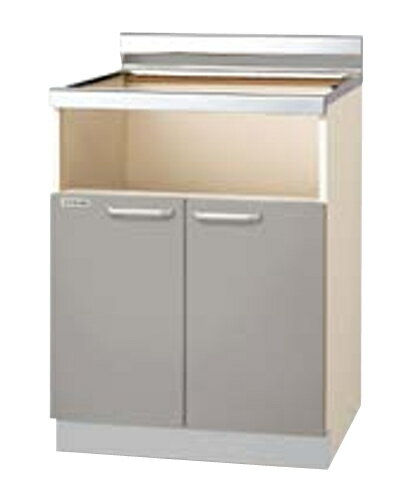 クリナップ ビルトインコンロキャビネット 底板ステンレス貼り 配管スペース付き TTG-60KHGA