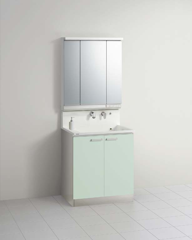 乐天商城 - 間口750mm クリナップ 洗面化粧台（S エス） （3面鏡）