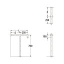 カクダイ トイレ用手すり 550×300【2411-1-32】【純正品】 施主支給