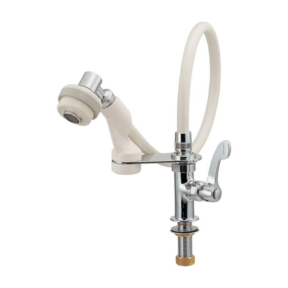 カクダイ KAKUDAI 厨房用立形シャワー水栓 【700-732-13QR】 水栓金具・器【純正品】