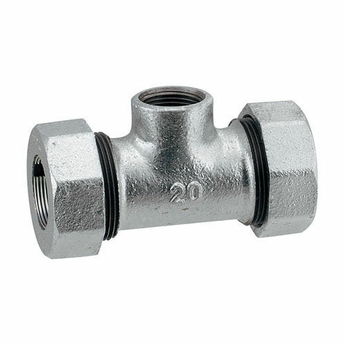 カクダイ KAKUDAI 3管兼用ジョイント ネジつきチーズ(白) 【649-848-40W】 配管資材【純正品】