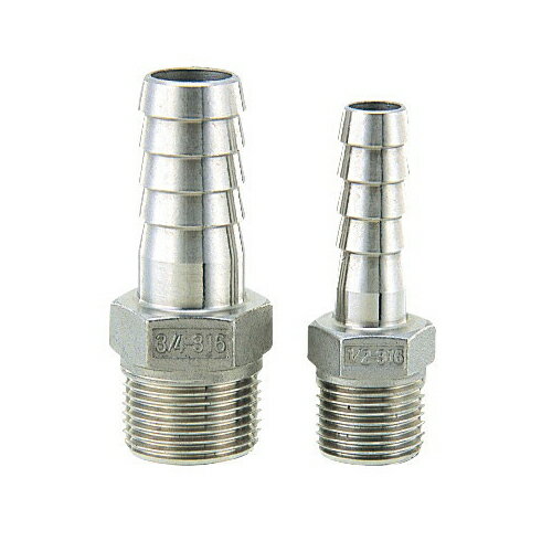 ステンレスホースニップル 【6489-3/8X11】 【配管資材・水道材料】カクダイ【純正品】