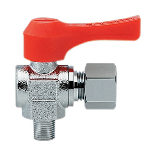 アングル型ミニチュアボールバルブ 【651-956-3/8X8.0】 【配管資材・水道材料】カクダイ【純正品】