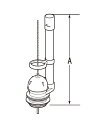 DTF811C DTF-811C LIXIL・リクシル トイレ 排水弁 フロート弁 INAX (オーバーフロー管高さA：302mm) DTF811C【純正品】