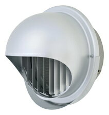 メルコエアテック 屋外フード 【AT-200MGAJD4】外壁用（アルミ製） 丸形フード（ワイド水切タイプ） 縦ギャラリ 適用パイプ200mm