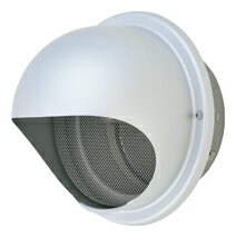 メルコエアテック 屋外フード 【AT-200MNAD4】外壁用（アルミ製） 丸形フード 網 適用パイプ200mm