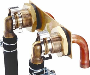 【0703545】ノーリツ 給湯器 関連部材 循環アダプターHX ユニットバス貫通金具Q型【純正品】