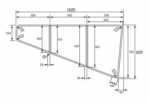 GKU71MKF8MLS パナソニック Panasonic 1712ナナメL薄型断熱風呂フタ （L勝手用）【純正品】